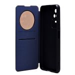 Чехол для Xiaomi Poco F4 (22021211RG) флип боковой кожзам №4 <синий>