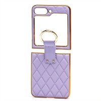 Чехол для Samsung SM-F731B (Galaxy Z Flip 5) экокожа FLIP <фиолетовый> ― Оптовый PromiseMobile