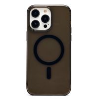 Чехол для Apple iPhone 14 Pro Max пластиковый MagSafe №4 <черный> (премиум) ― Оптовый PromiseMobile