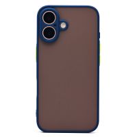 Чехол для Apple iPhone 16 пластиковый с окантовкой <темно-синий> ― Оптовый PromiseMobile