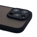 Чехол для Apple iPhone 16 Pro пластиковый с окантовкой <черный>