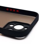 Чехол для Apple iPhone 16 Pro пластиковый с окантовкой <черный>