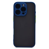 Чехол для Apple iPhone 16 Pro пластиковый с окантовкой <темно-синий> ― Оптовый PromiseMobile