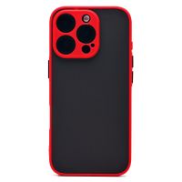 Чехол для Apple iPhone 16 Pro пластиковый с окантовкой <красный> ― Оптовый PromiseMobile