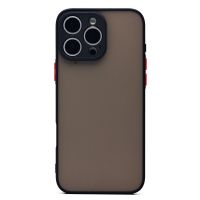 Чехол для Apple iPhone 16 Pro Max пластиковый с окантовкой <черный> ― Оптовый PromiseMobile