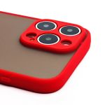 Чехол для Apple iPhone 16 Pro Max пластиковый с окантовкой <красный>