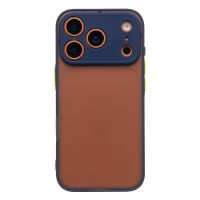 Чехол для Apple iPhone 17 Pro пластиковый с окантовкой <синий> ― Оптовый PromiseMobile