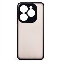 Чехол для Infinix Hot 40i (X6528B) пластиковый с окантовкой <черный> ― Оптовый PromiseMobile