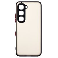 Чехол для Infinix Hot 60i (X6728) пластиковый с окантовкой <черный> ― Оптовый PromiseMobile