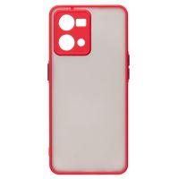 Чехол для Oppo Reno 7 (CPH2363) пластиковый с окантовкой <красный> ― Оптовый PromiseMobile