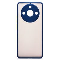 Чехол для Realme 11 Pro 5G (RMX3771), 11 Pro+ (RMX3741) пластиковый с окантовкой <синий> ― Оптовый PromiseMobile