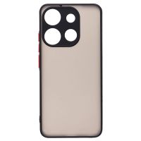 Чехол для Tecno Pop 7 (BF6), Spark Go 2023 (BF7) пластиковый с окантовкой <черный> ― Оптовый PromiseMobile