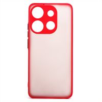 Чехол для Tecno Pop 7 (BF6), Spark Go 2023 (BF7) пластиковый с окантовкой <красный> ― Оптовый PromiseMobile
