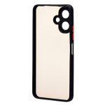 Чехол для Tecno Spark Go 2 (KM4) пластиковый с окантовкой <черный>