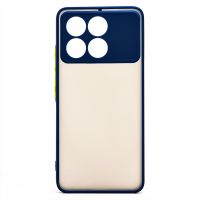 Чехол для Xiaomi Poco F6 Pro (23113RKC6G) пластиковый с окантовкой <темно-синий> ― Оптовый PromiseMobile