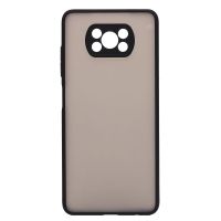 Чехол для Xiaomi Poco X3 NFC (M2007J20CG), X3 Pro (M2102J20SG) пластиковый с окантовкой <черный> ― Оптовый PromiseMobile