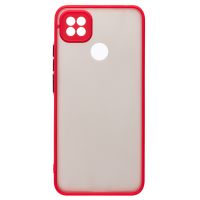 Чехол для Xiaomi Redmi 10A пластиковый с окантовкой <красный> ― Оптовый PromiseMobile