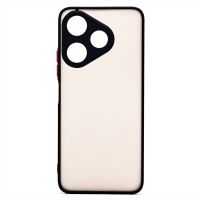 Чехол для Xiaomi Redmi 13 (24040RN64Y) пластиковый с окантовкой <черный> ― Оптовый PromiseMobile