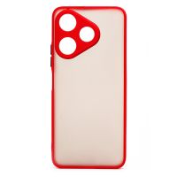 Чехол для Xiaomi Redmi 13 (24040RN64Y) пластиковый с окантовкой <красный> ― Оптовый PromiseMobile