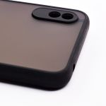 Чехол для Xiaomi Redmi 9A пластиковый с окантовкой <черный>