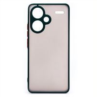 Чехол для Xiaomi Redmi Note 13 Pro 5G (2312DRA50C) пластиковый с окантовкой <темно-зеленый> ― Оптовый PromiseMobile