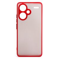 Чехол для Xiaomi Redmi Note 13 Pro 5G (2312DRA50C) пластиковый с окантовкой <красный> ― Оптовый PromiseMobile