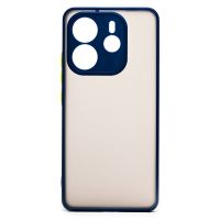 Чехол для Xiaomi Redmi Note 14 (24117RN76O) пластиковый с окантовкой <темно-синий> ― Оптовый PromiseMobile