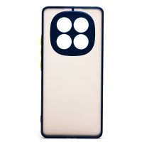 Чехол для Xiaomi Redmi Note 14 Pro (24116RACCG) пластиковый с окантовкой <синий> ― Оптовый PromiseMobile