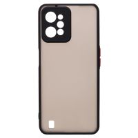 Чехол для Realme C31 (RMX3501) пластиковый с окантовкой <черный> ― Оптовый PromiseMobile