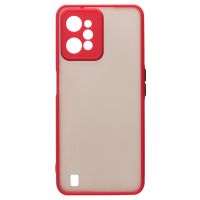 Чехол для Realme C31 (RMX3501) пластиковый с окантовкой <черно-красный> ― Оптовый PromiseMobile