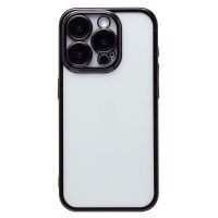 Чехол для Apple iPhone 15 Pro пластиковый с закрытой камерой <черный> ― Оптовый PromiseMobile