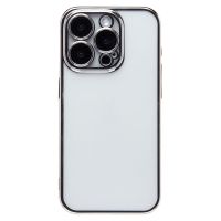 Чехол для Apple iPhone 15 Pro пластиковый с закрытой камерой <серебристый> ― Оптовый PromiseMobile