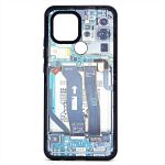 Чехол для Xiaomi Poco C51 (2305EPCC4G), Redmi A2+ (23028RNCAG) пластиковый (рис. 088) <голубой>