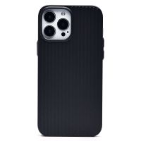 Чехол для Apple iPhone 13 Pro Max пластиковый рифленый <черный> ― Оптовый PromiseMobile