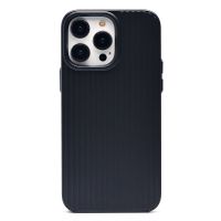 Чехол для Apple iPhone 14 Pro Max пластиковый рифленый <черный> ― Оптовый PromiseMobile