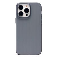 Чехол для Apple iPhone 14 Pro Max пластиковый рифленый <серый> ― Оптовый PromiseMobile