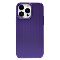 Чехол для Apple iPhone 14 Pro Max пластиковый рифленый <фиолетовый> ― Оптовый PromiseMobile