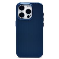 Чехол для Apple iPhone 15 Pro пластиковый рифленый <синий> ― Оптовый PromiseMobile