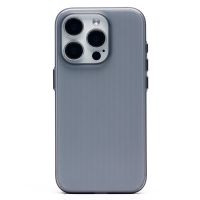 Чехол для Apple iPhone 15 Pro пластиковый рифленый <серый> ― Оптовый PromiseMobile