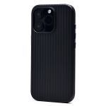 Чехол для Apple iPhone 16 Pro пластиковый рифленый <черный>