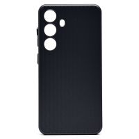 Чехол для Samsung SM-S921B (Galaxy S24) пластиковый рифленый <черный> ― Оптовый PromiseMobile