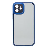 Чехол для Apple iPhone 12 пластиковый с закрытой камерой №2 <синий> ― Оптовый PromiseMobile