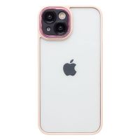Чехол для Apple iPhone 14 пластиковый с закрытой камерой №2 <розовый> ― Оптовый PromiseMobile