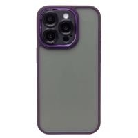 Чехол для Apple iPhone 15 Pro пластиковый с закрытой камерой №2 <пурпурный> ― Оптовый PromiseMobile