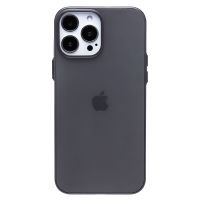 Чехол для Apple iPhone 13 Pro Max пластиковый матовый <прозрачно-черный> ― Оптовый PromiseMobile