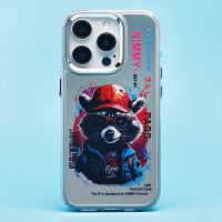 Чехол для Apple iPhone 15 Pro силиконовый (рис. 092/енот) <прозрачный ― Оптовый PromiseMobile