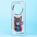 Чехол для Huawei Honor X9b (ALI-NX1) силиконовый (рис. 092/кот) <серый>