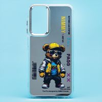 Чехол для Samsung SM-A256E (Galaxy A25 5G) силиконовый (рис. 092/мишка) <серый> ― Оптовый PromiseMobile