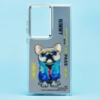 Чехол для Samsung SM-S918B (Galaxy S23 Ultra) силиконовый (рис. 092/собака) <серый> ― Оптовый PromiseMobile