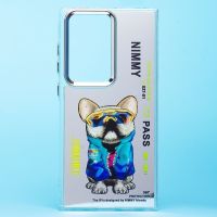 Чехол для Samsung SM-S928B (Galaxy S24 Ultra) силиконовый (рис. 092/собака) <серый> ― Оптовый PromiseMobile